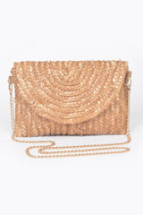 Straw Pom Pom Flap Bag | Mixtshop LLC