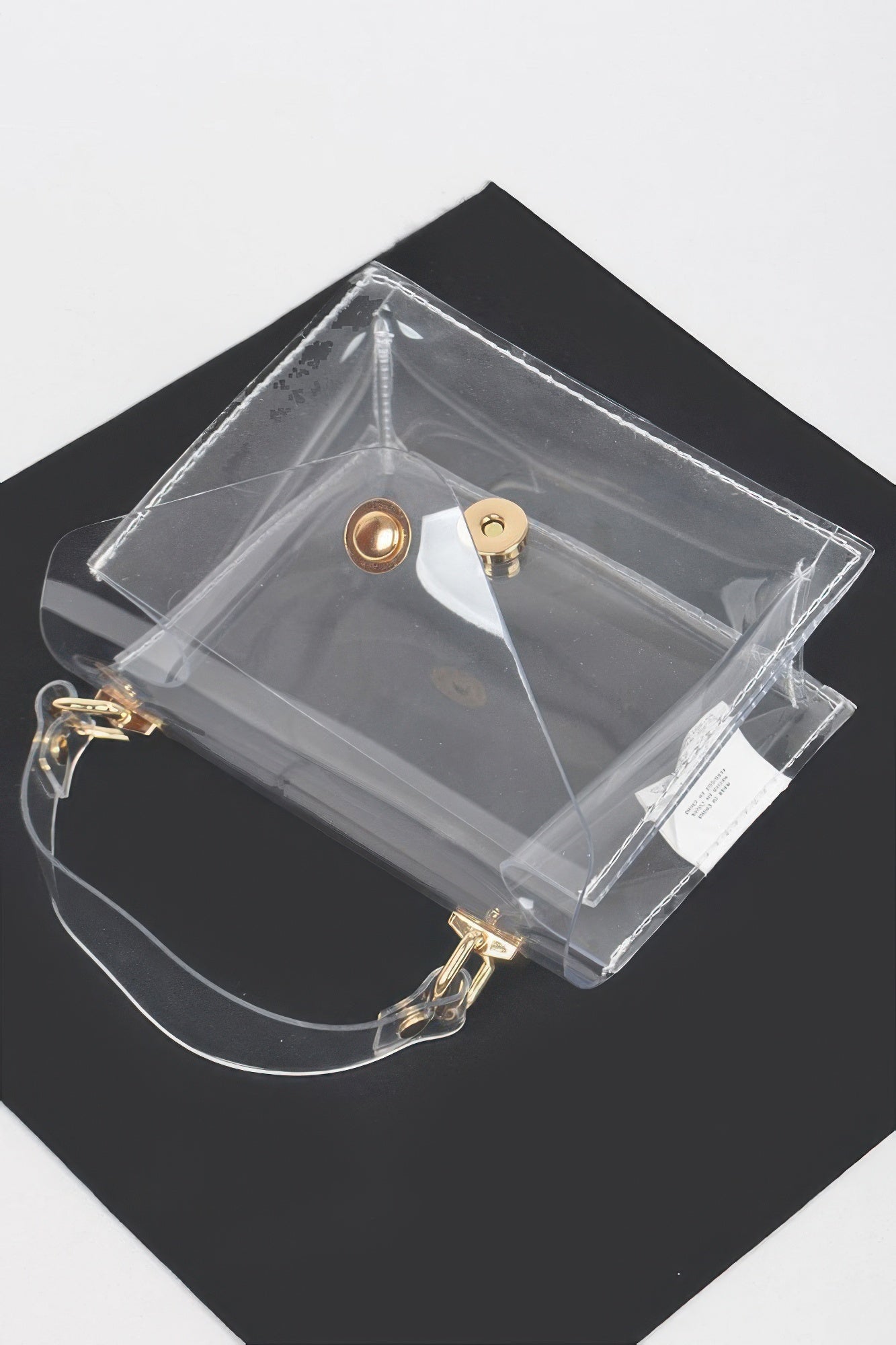 Clear Pvc Top Handle Crossbody Bag | Mixtshop LLC