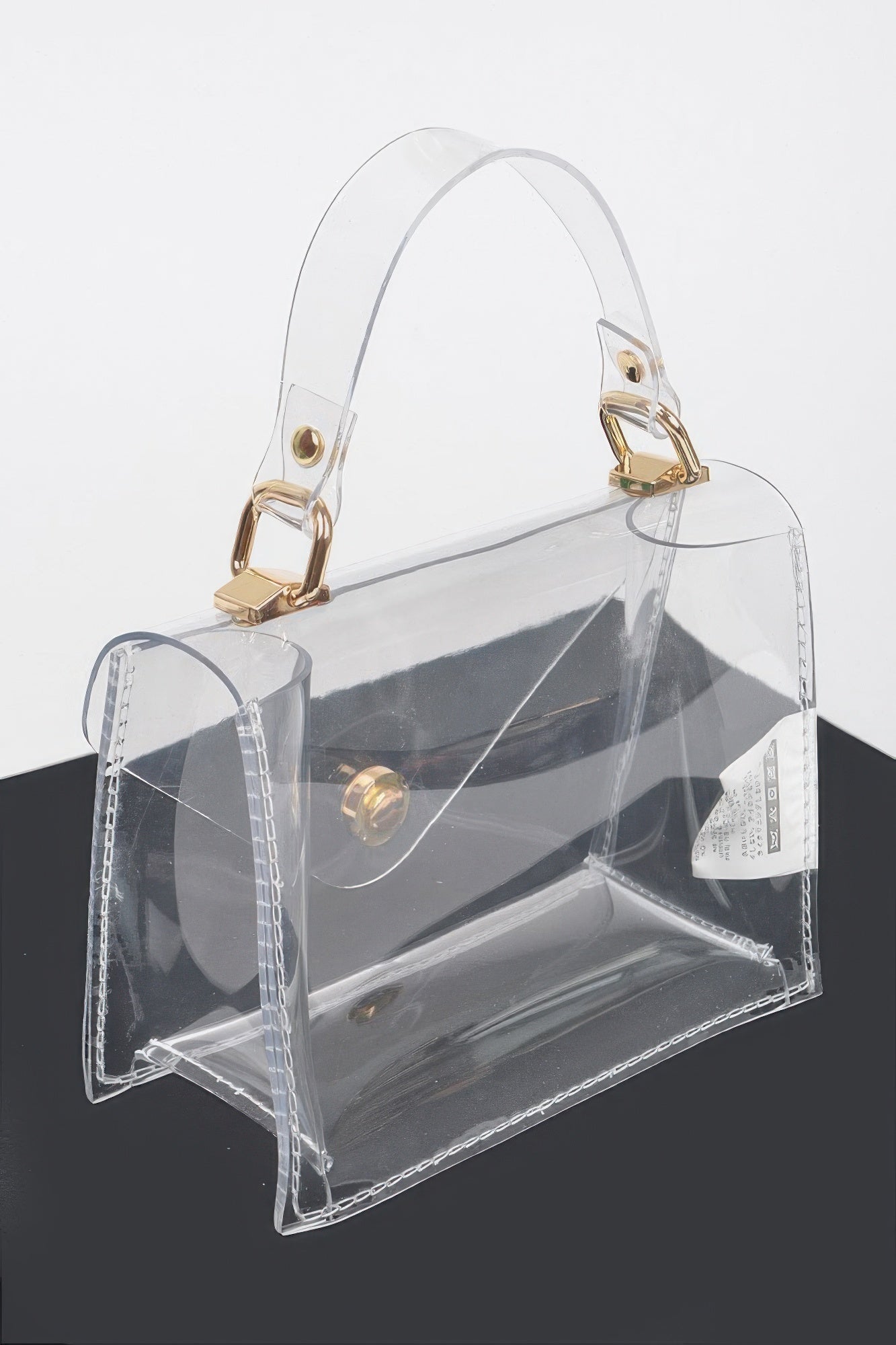 Clear Pvc Top Handle Crossbody Bag | Mixtshop LLC
