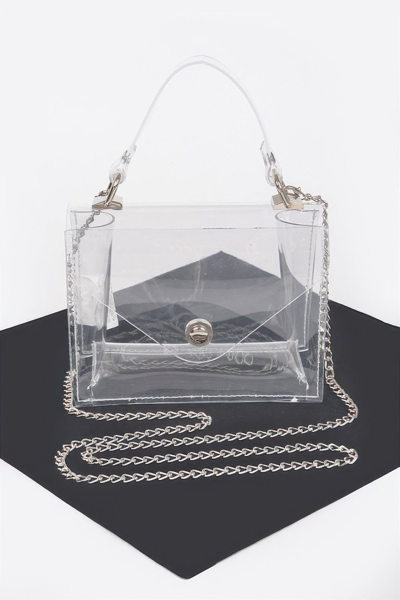 Clear Pvc Top Handle Crossbody Bag | Mixtshop LLC