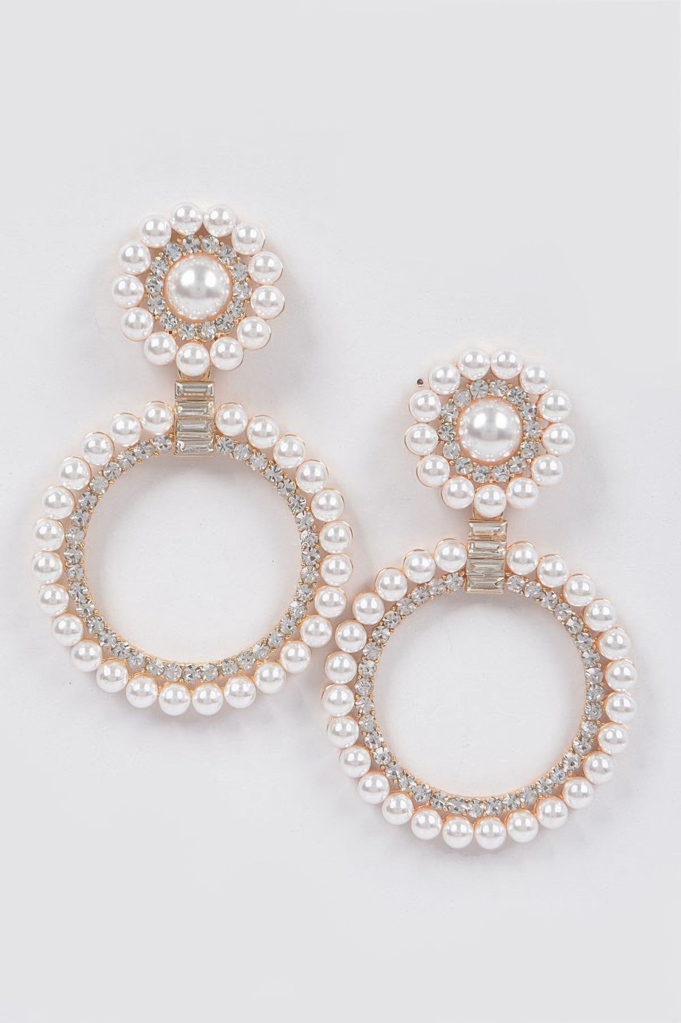 Faux Pearl&stone Dangle Earring | Mixtshop LLC