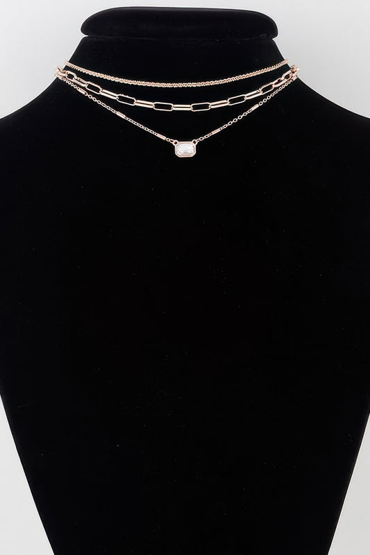 Triple Jeweled Choker Necklace | Mixtshop LLC