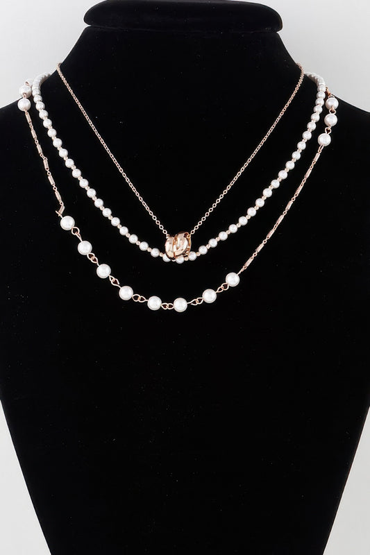 Triple Ring Beaded Necklace | Mixtshop LLC