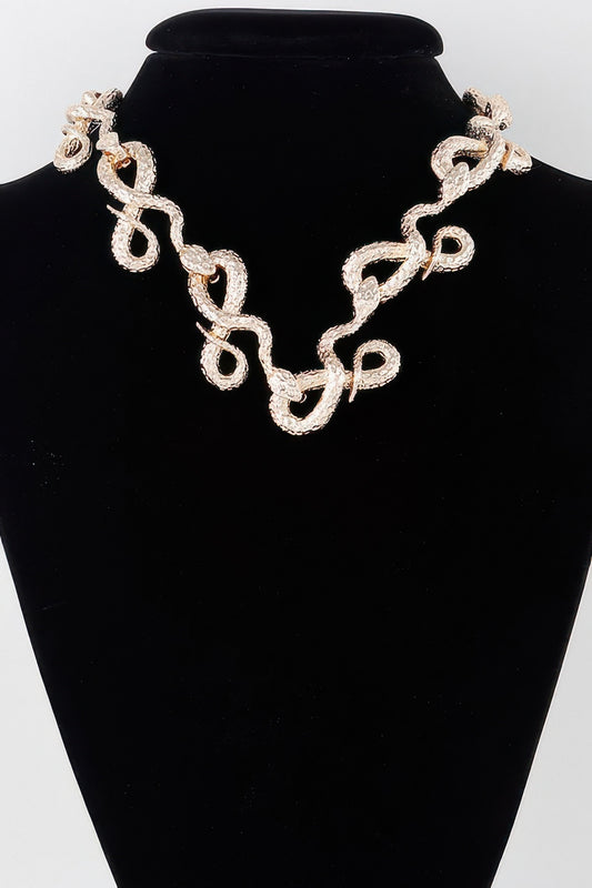 Luxury Snake Loop Necklace | Mixtshop LLC
