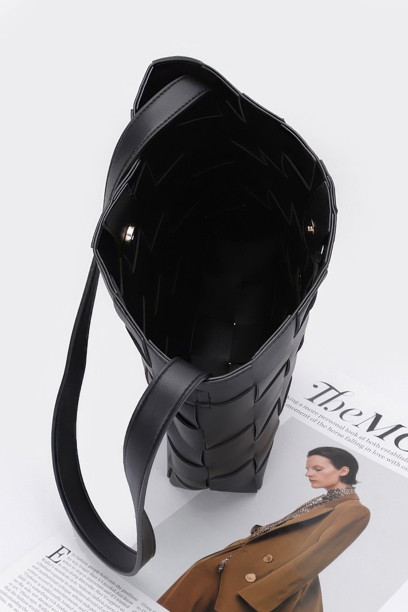 Faux Leather Braided Shoulder Bag W Pouch | Mixtshop LLC