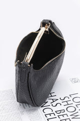 Embossed Faux Leather Metal Handle Bag | Mixtshop LLC