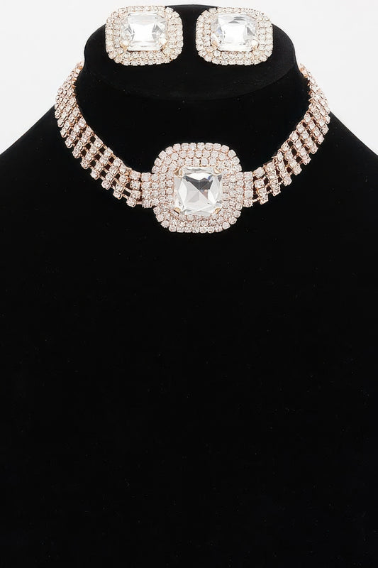 Rhinestone Necklace Set | Mixtshop LLC