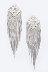 Rhinestone Fringe Earring | Mixtshop LLC