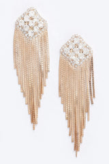 Rhinestone Fringe Earring | Mixtshop LLC