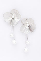 Faux Pearl Gold Plated Metal Earring | Mixtshop LLC