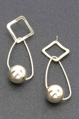 Gold Plated Metal Earring | Mixtshop LLC