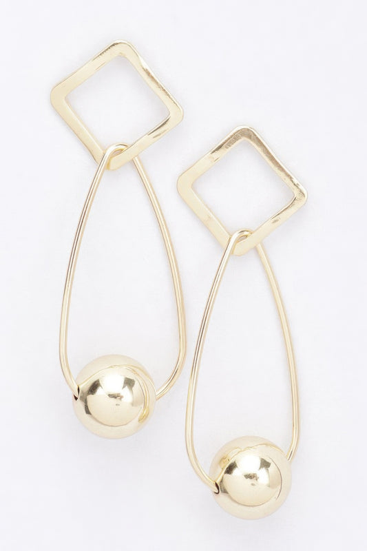 Gold Plated Metal Earring | Mixtshop LLC