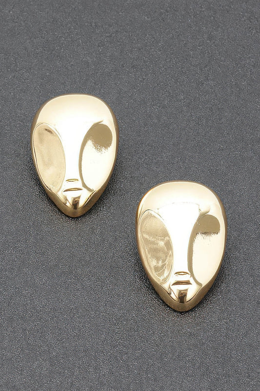Gold Plated Metal Earring | Mixtshop LLC