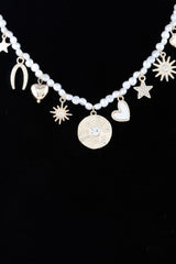 Multi Shiny Charms Beaded Necklace | Mixtshop LLC