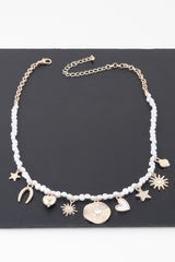 Multi Shiny Charms Beaded Necklace | Mixtshop LLC