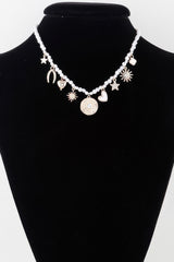 Multi Shiny Charms Beaded Necklace | Mixtshop LLC