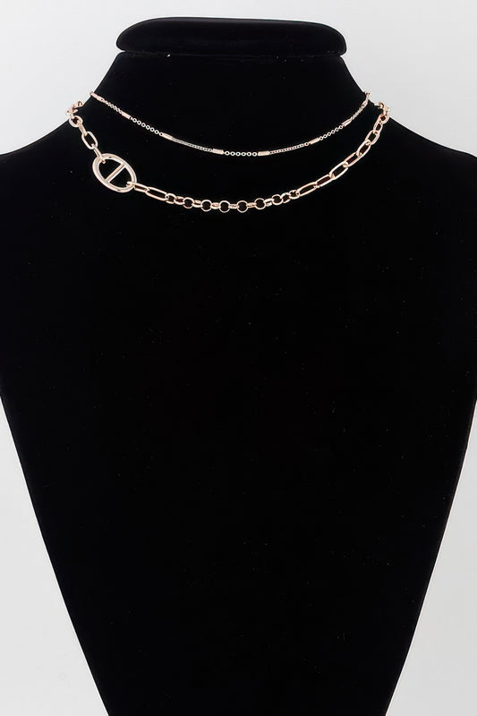 Double Link Chain Choker Necklace | Mixtshop LLC