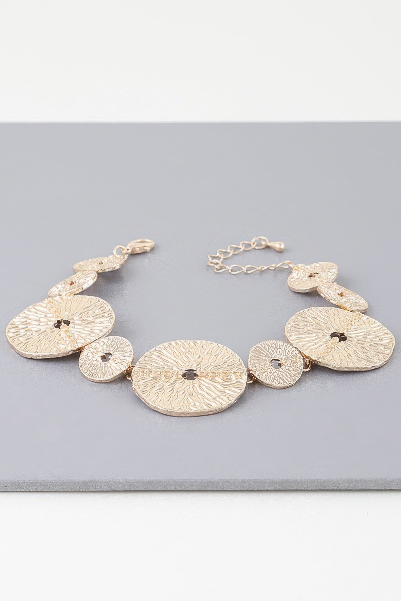 Multi Hammered Disc Bracelet | Mixtshop LLC