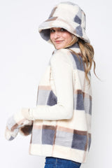 Plaid Faux Fur Vest | Mixtshop LLC