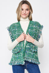 Plaid Tweed Vest | Mixtshop LLC