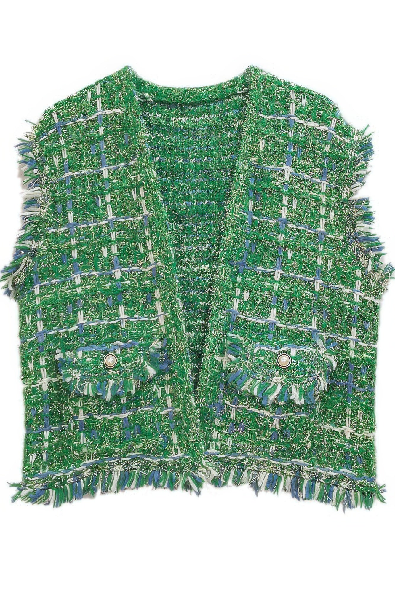 Plaid Tweed Vest | Mixtshop LLC