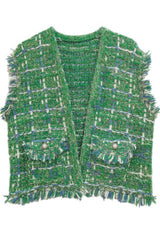 Plaid Tweed Vest | Mixtshop LLC
