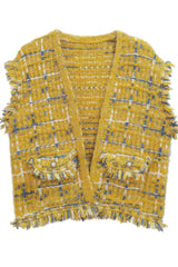 Plaid Tweed Vest | Mixtshop LLC