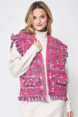 Plaid Tweed Vest | Mixtshop LLC