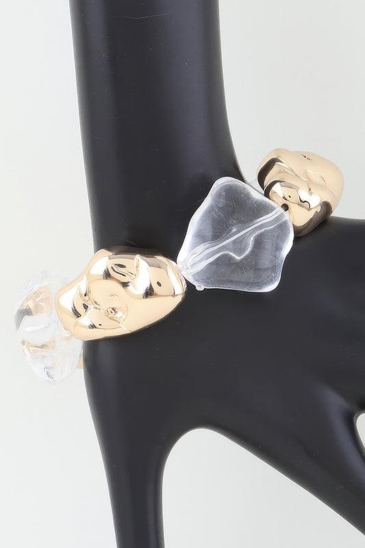 Abstract Stone Beaded Bracelet | Mixtshop LLC