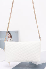 Quilted Faux Leather Half Folded Cltuch | Mixtshop LLC