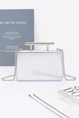 Metal Handle Top Case Clutch | Mixtshop LLC
