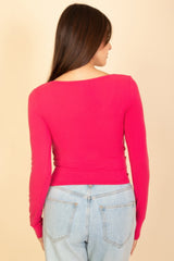Square Neck Long Sleeve Top | Mixtshop LLC