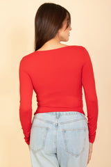 Square Neck Long Sleeve Top | Mixtshop LLC