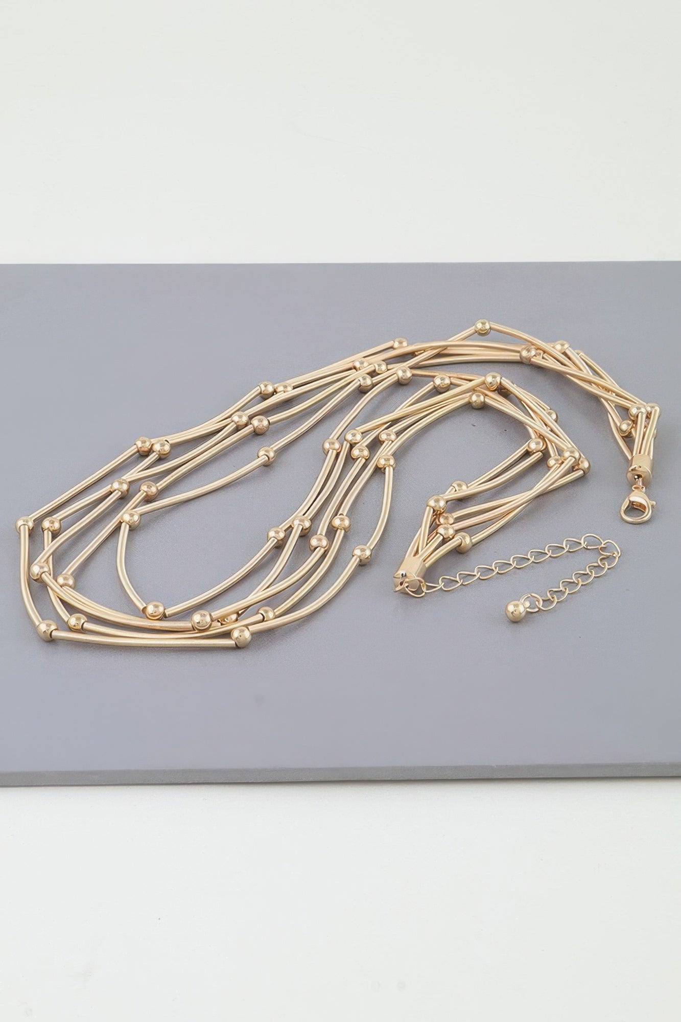 Multi Pillar Beaded Necklace | Mixtshop LLC