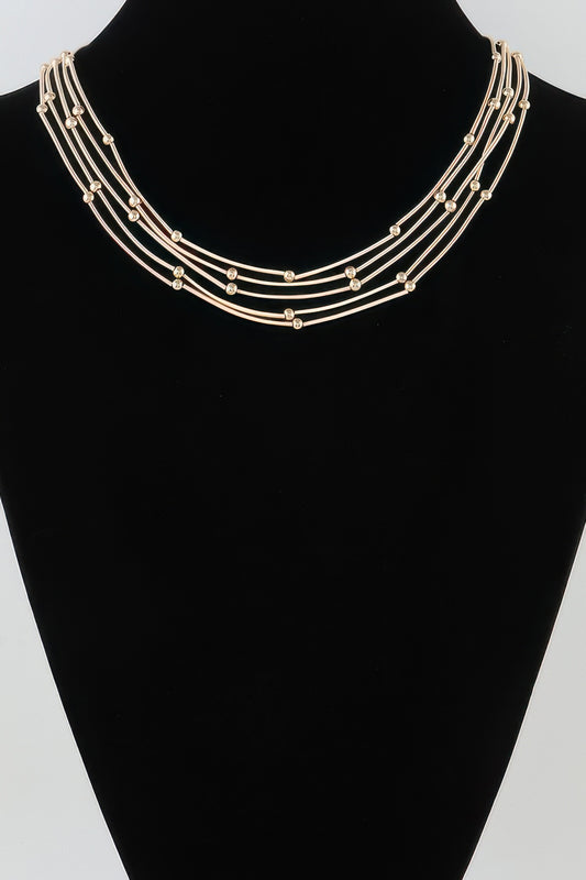 Multi Pillar Beaded Necklace | Mixtshop LLC