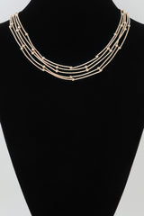 Multi Pillar Beaded Necklace | Mixtshop LLC