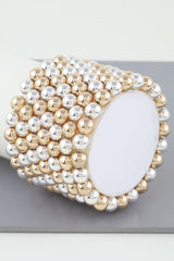 Multi Beaded Cuff Bracelet | Mixtshop LLC