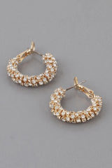 Petite Bejeweled Hoop Earrings | Mixtshop LLC