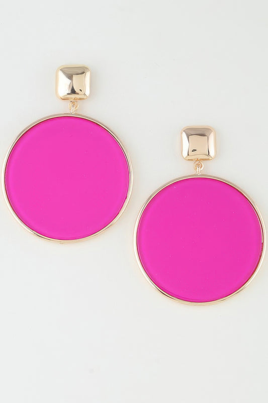 Bright Playful Circle Drop Earrings | Mixtshop LLC