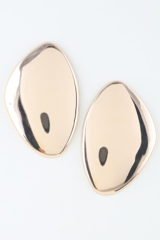 Modern Abstract Plate Stud Earrings | Mixtshop LLC