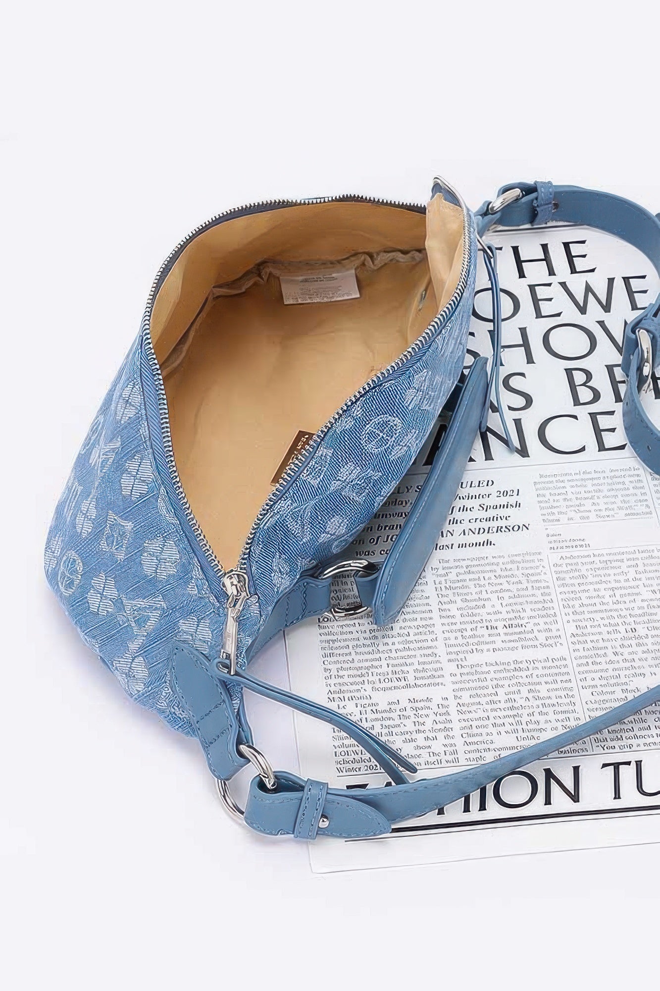 Embossed Denim Crossbody Bag | Mixtshop LLC