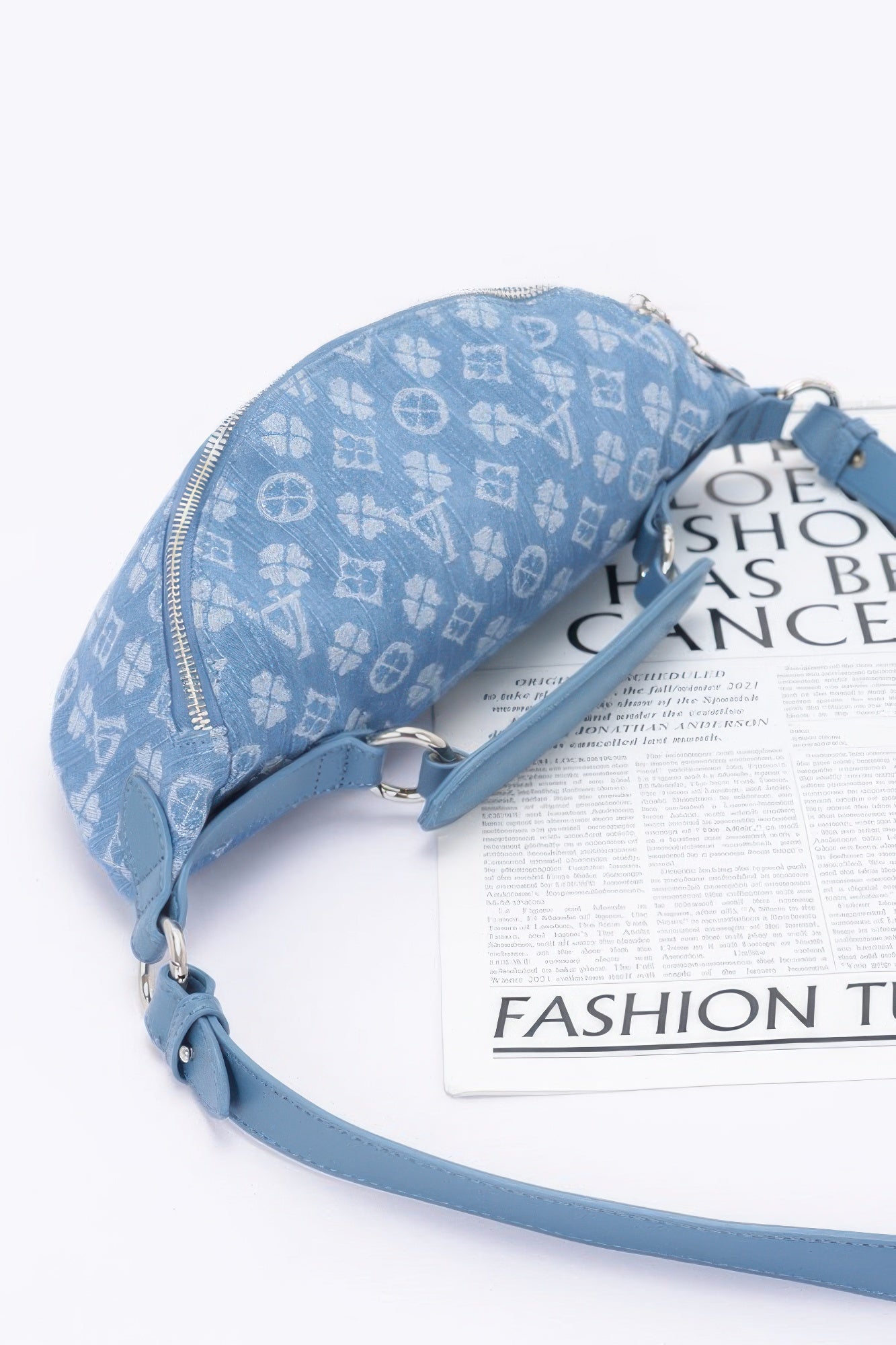 Embossed Denim Crossbody Bag | Mixtshop LLC