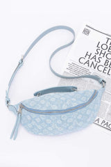 Embossed Denim Crossbody Bag | Mixtshop LLC