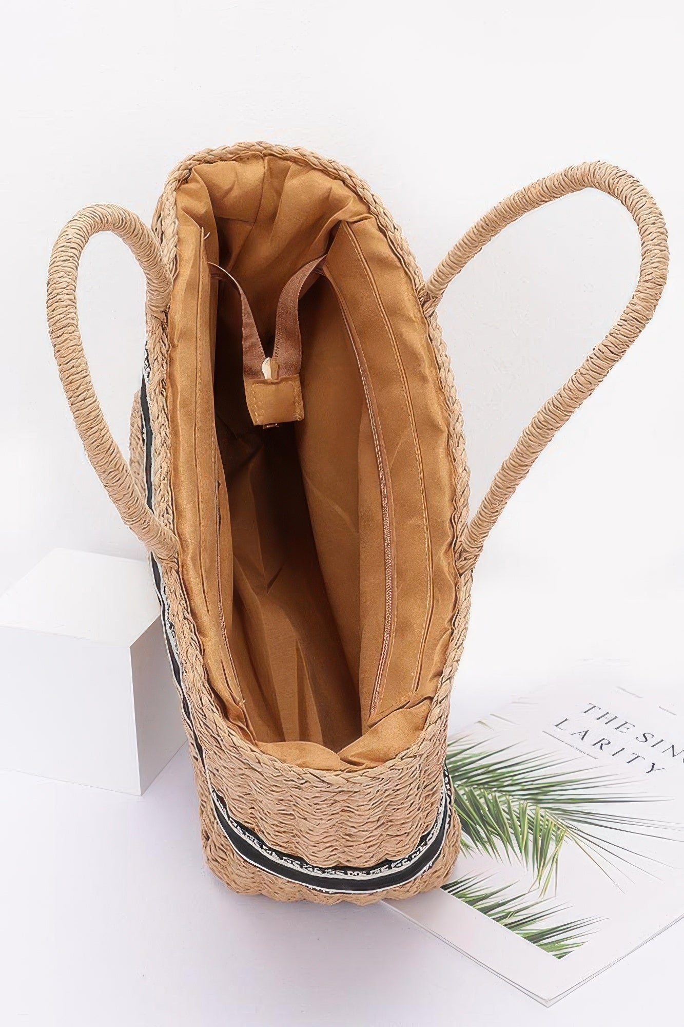 Faux Straw Tote Bag | Mixtshop LLC
