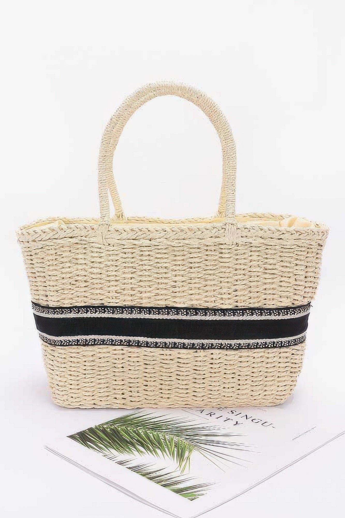 Faux Straw Tote Bag | Mixtshop LLC