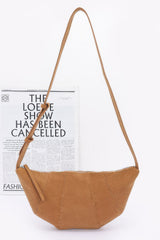 Faux Suede Croissant Bag | Mixtshop LLC