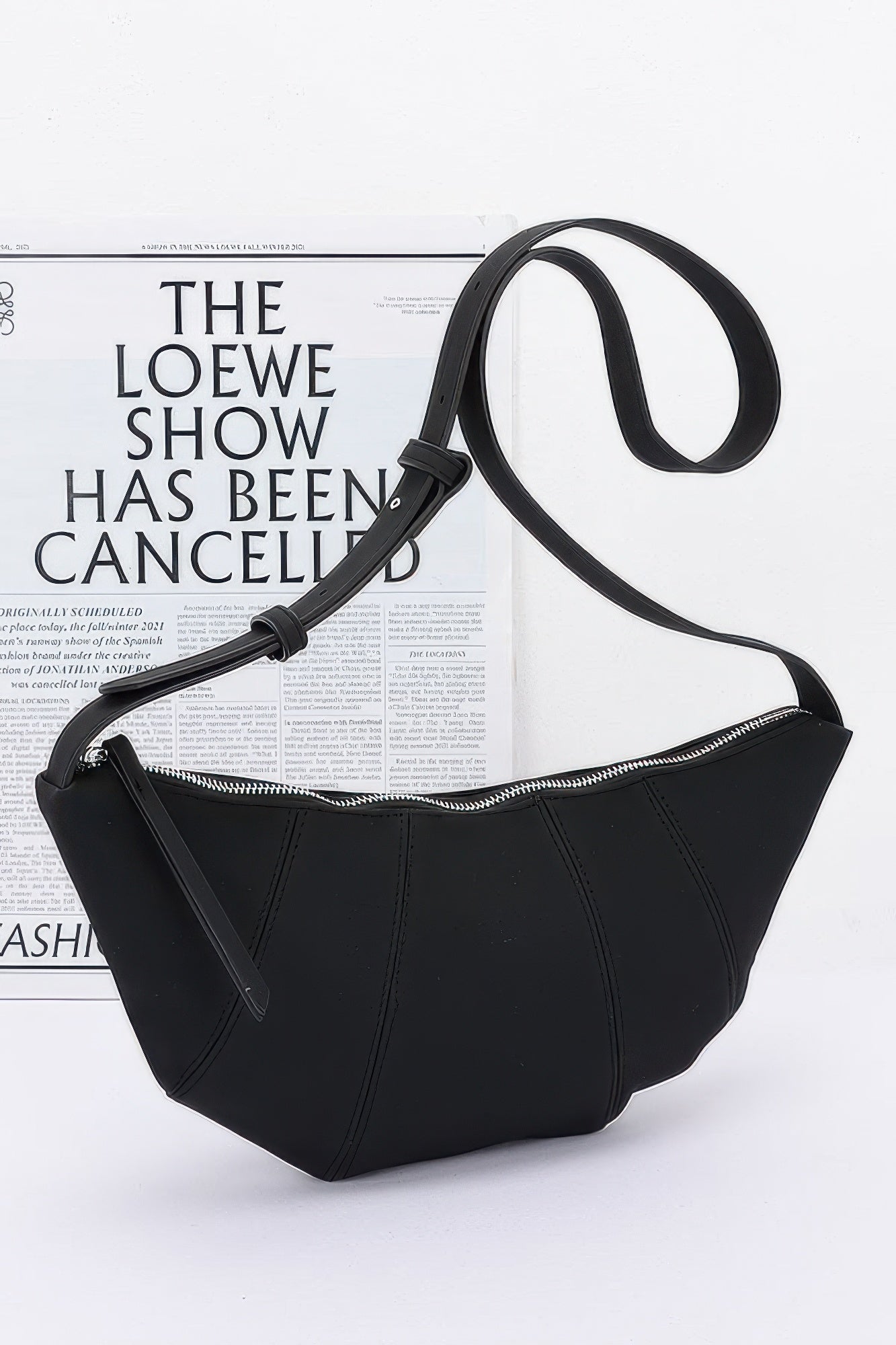 Faux Suede Croissant Bag | Mixtshop LLC