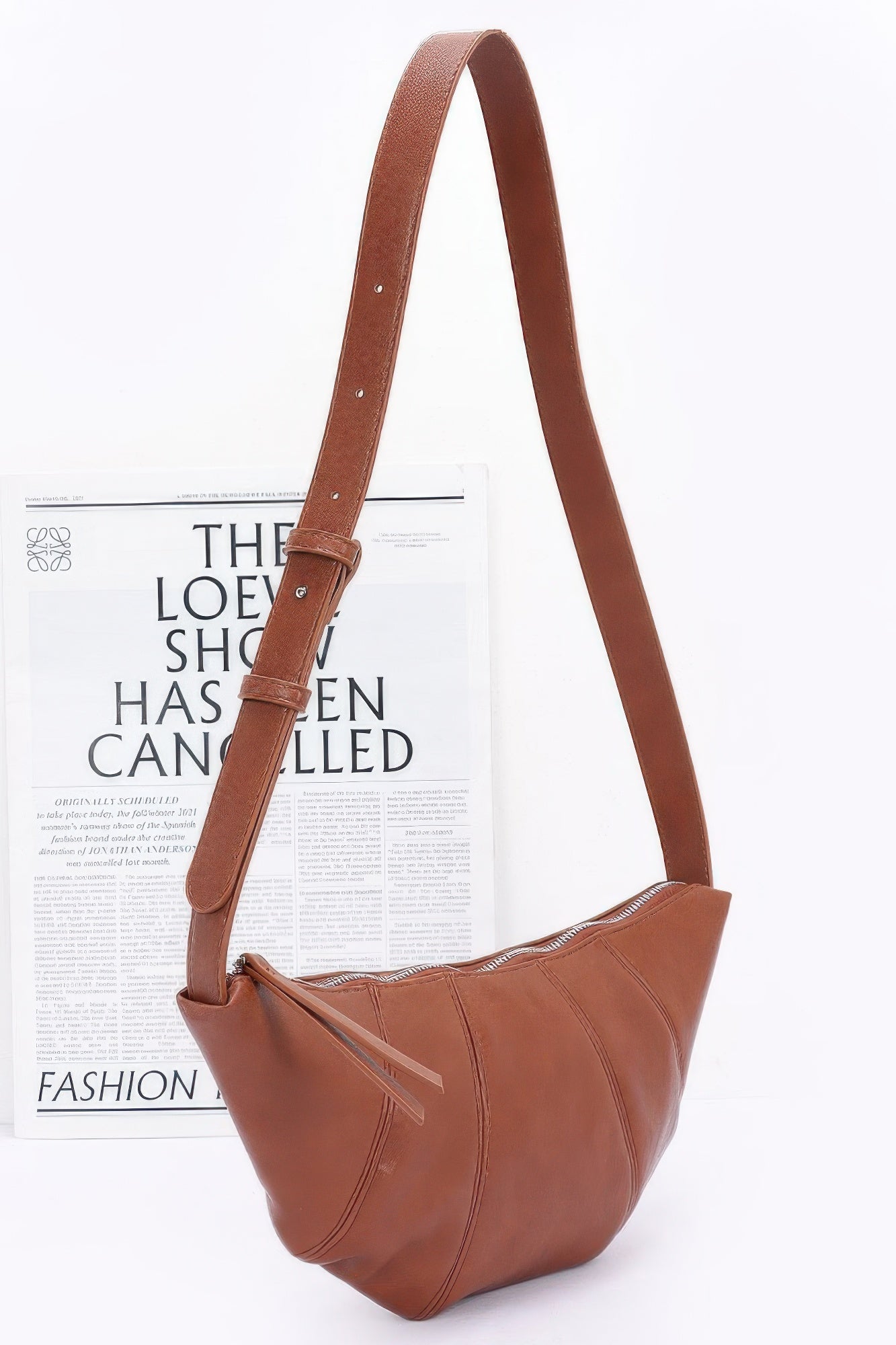 Faux Leather Croissant Bag | Mixtshop LLC