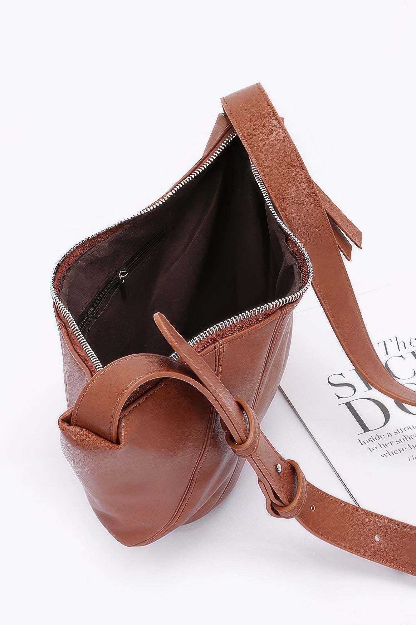 Faux Leather Croissant Bag | Mixtshop LLC