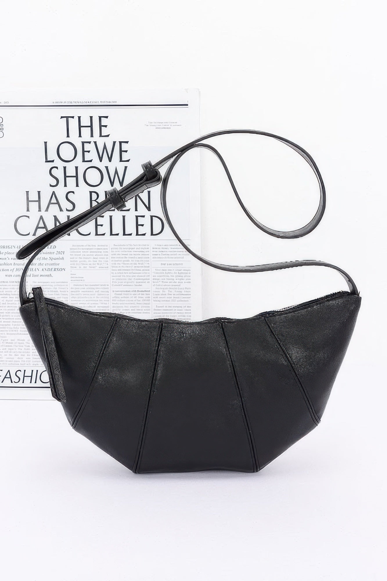 Faux Leather Croissant Bag | Mixtshop LLC